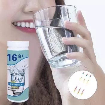 50/100 шт. тест-полосок для воды 16-в-1 набор для тестирования питьевой воды Главная 50pcs