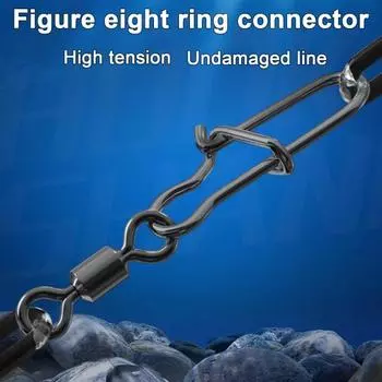 50/100 шт. вертлюг для рыбалки, подвижный шарикоподшипник из углеродистой стали, быстросменный зажим, вертлюг с защелкой для ствола, аксессуары для морской и пресноводной рыбалки 50pcs