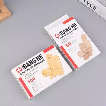 50/100 шт. водонепроницаемые пластыри бинты первая помощь медицинский антибактериальный пластырь для ран 4 размера домашние дорожные наборы для экстренной помощи 50PCS