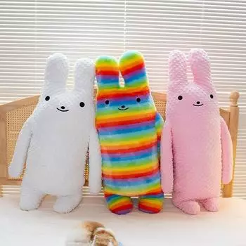 50-100 см милый мультяшный кролик с длинными ушами, подушка, кукла, успокаивающая ребенка, мягкие плюшевые игрушки для спящего кролика, детская мягкая игрушка 50cm белый