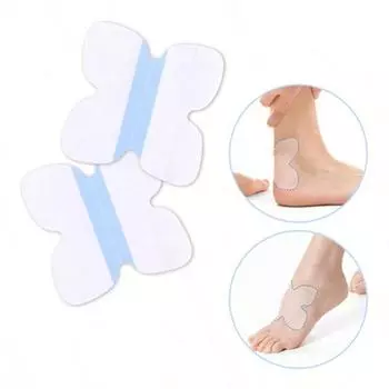 50/10 шт. Наклейки для ног в форме бабочки, противоизносные, накладки на пятки, противоизносные, наклейка для защиты ног на высоких каблуках