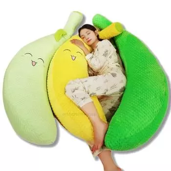 50-150 см креативная имитация гигантского летнего ледяного фрукта банана плюшевая кукла декоративная подушка для дома для мальчиков и девочек подарок девушке about 50cm