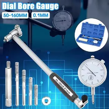 50-160 мм 0,01 мм точный циферблат, индикатор диаметра цилиндра, микрометр цилиндра двигателя, измерительные инструменты, тестовый набор