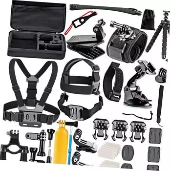 50 1 Аксессуары Аксессуары для экшн-камеры Палка для селфи для экшн-камеры Аксессуары для улицы Спортивные аксессуары Плавающая палка Инструмент для спортивной камеры чёрный