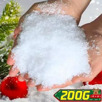 50/200 г рождественские снежинки украшения искусственный пушистый искусственный снежный порошок DIY домашний новогодний вечер зимняя белая сцена реквизит