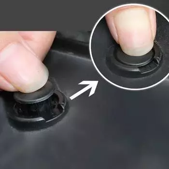 50/200 шт. Черные пластиковые заклепки-заклепки, крепежные винты 8 мм, заклепки для бампера автомобиля, автомобильные крепежные штифты, автомобильные винты