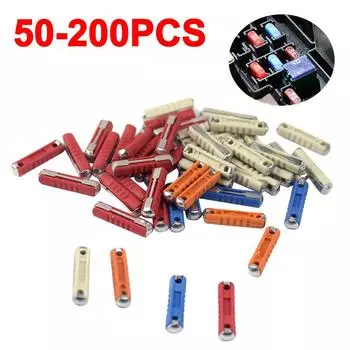 50-200 шт. предохранители типа «торпеда» 12 В, бакелитовые, 12 В, цинковый чип, автомобильный комплект предохранителей типа «торпеда», керамический предохранитель типа «торпеда» для автомобиля