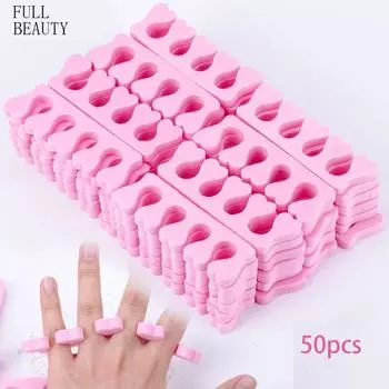 50/20/10 шт. розовые разделители пальцев ног для дизайна ногтей, губка для ног, мягкий гель, УФ-инструменты для красоты розовый