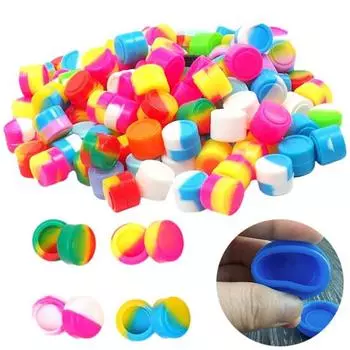 50/20/10 шт. силиконовые контейнеры с антипригарным покрытием, многофункциональные банки для хранения, безопасный эластичный силиконовый контейнер для хранения в микроволновой печи и морозильной камере 5ML