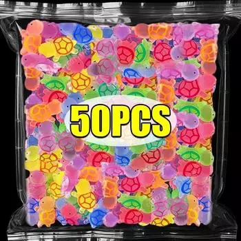 50/2 шт. Мини светящиеся черепашки украшения микропейзаж светящиеся в темноте милые миниатюрные черепахи детские игрушки украшение для дома подарок 2PCS