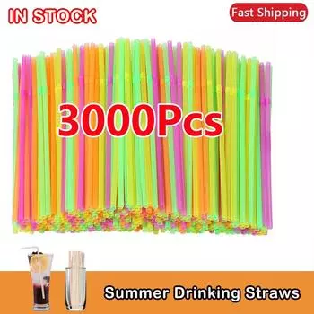 50-3000 шт. красочные гибкие питьевые соломинки Kunststof пластиковые соломинки для напитков молочные чайные барные вечеринки кухонные аксессуары оптом