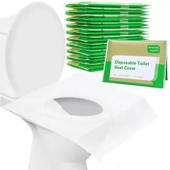 50/30/10PCS Disposable Toilet Seat Cover Disposable Flushable Travel Portable Camping Hotel Degradable Waterproof Toilet Mat