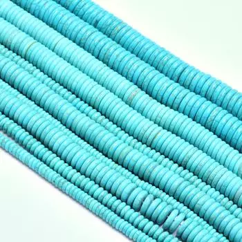 50/30/15/10/5 шт., бусины-разделители из зеленого натурального камня, бирюзы, плоские круглые бусины, ожерелья, аксессуары для изготовления ювелирных изделий своими руками, бусины 6/8/12/14/16 мм 8mm 30Pcs