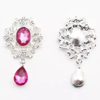 50*31 мм плоская нижняя брошь капли акриловый кулон сплав украшения ручной работы аксессуары для одежды as the picture