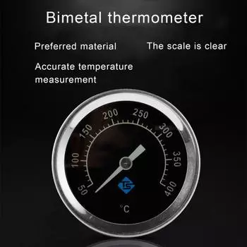 50-400 градусов гриль для курильщика термометр из нержавеющей стали по Цельсию чёрный