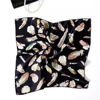 50 * 50 см шелковые шарфы весна и осень универсальное украшение профессиональные маленькие квадратные шарфы защита шеи связывающая сумка 50*50cm