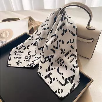 50 * 50 см шелковые шарфы весна и осень универсальное украшение профессиональные маленькие квадратные шарфы защита шеи связывающая сумка 50*50CM