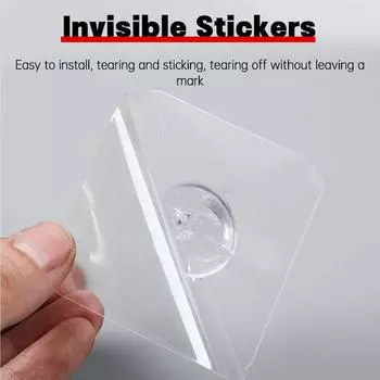 50/5 шт. Настенный крючок, прочные самоклеящиеся крючки, полки для ванной, не оставляющие следов, липкий крючок, вешалка для хранения ключей transparent