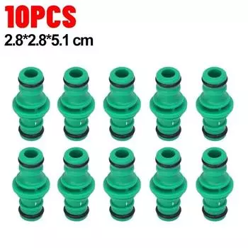 50/5x Double Plug Hose Connector Extender Repair Two Sections of Water Pipes for Car Washing Garden Pipe Connecting Fast Release