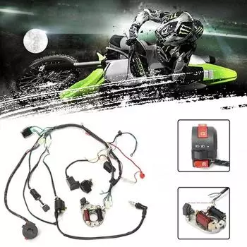 50/70/90/110Cc Cdi жгут проводов в сборе комплект проводки квадроцикл электрический квадроцикл охладитель чёрный