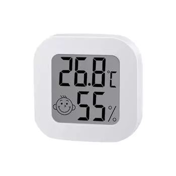 -50-70 Temperature and Humidity Sensor With Digital LCD Display Indoor Hygrometer Thermometer Detector 10%RH-99%RH белый
