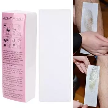 50/80/100 шт., восковая бумага для удаления волос, нетканая ткань, восковая лента для тела, ног, рук, эпилятор для удаления волос, полоска для депиляции, рулон вощеной ленты