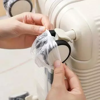 50/80 шт. чехлов на колеса багажа - пылезащитные защитные колёса чемодана, одноразовые дорожные аксессуары для чемоданов на колёсах 50PCS