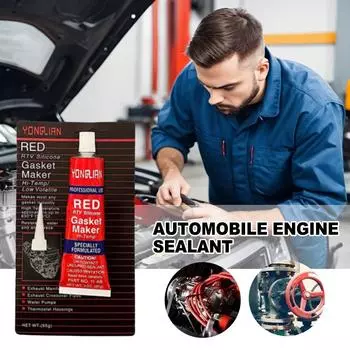 50/85 г водонепроницаемый красный силиконовый герметик, устойчивый к высоким температурам, герметик для автомобильных деталей двигателя