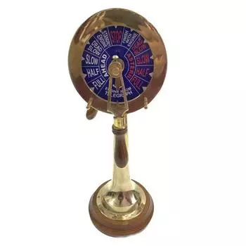 50,8 см блестящий латунный корабельный телеграф, декоративный телеграф для морского паровоза