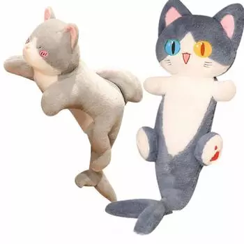 50-90 см Милая трансформирующаяся акула кошка плюшевая игрушка мягкая милая кошка кукла милая подушка животное мягкая мультяшная подушка детский рождественский подарок