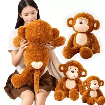 50-90 см Счастливая обезьянка плюшевая мягкая игрушка для младенцев, кукла-успокоитель, декоративная подушка, мультяшные животные, детеныши орангутанга, подарки на день рождения, Рождество about 50cm