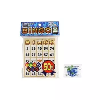 50 bingo cards + With bonus (pocket tissue)