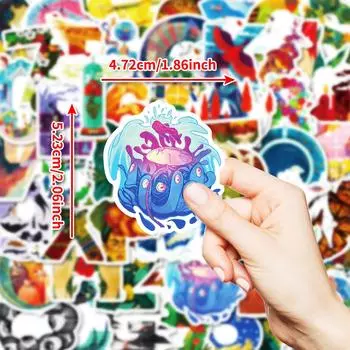 50 Creative Hand-Drawn Alphabet Graffiti Stickers Kids Reward Cartoon Stickers Decorative Stationery Box Diary Rice