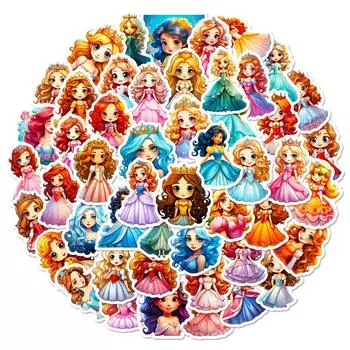 50 Cute Little Princess Shein Children Diy Dream Princess Cartoon Graffiti