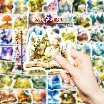 50 Dream Magic Book Series Graffiti Stickers Do Not Repeat Pp Material Waterproof Sticker Hand Account Material