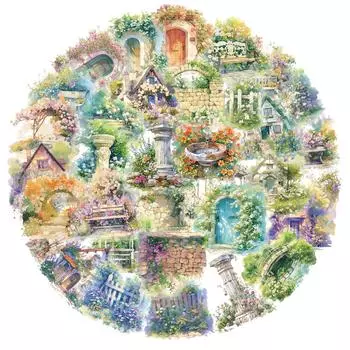 50 Dream Retro Flower Room Laser Pet Stickers Водонепроницаемые декоративные наклейки на окна и компьютерные граффити