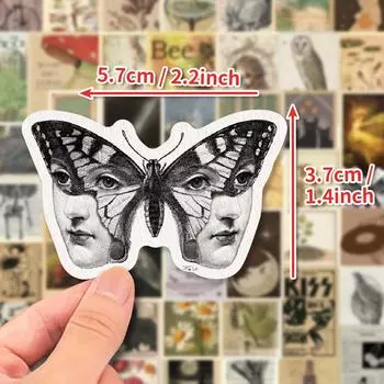 50 Европейских и Американских Ретро Постеров Ностальгический Справочник Декоративные Наклейки Бабочка DIY Чемодан Блокнот Граффити Наклейки