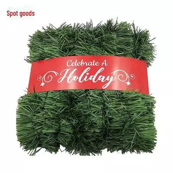 50-футовая рождественская шерстяная гирлянда и искусственный венок - зеленый ротанг для украшения свадеб и вечеринок 3 meters зелёный
