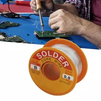 50 г, 0,5-2 мм, оловянная проволока для припоя, легкая оловянно-свинцовая проволока с низкой коррозионной активностью, олово для пайки B-типа 63/37 0.8mm