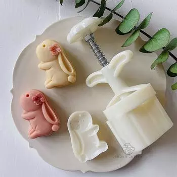 50 г форма для цветочного кролика и лунного кекса, фестиваль середины осени, помадка, торт, кондитерские изделия, десерт, инструменты для украшения сахарного ремесла, сделай сам, выпечка, кухня темные хаки