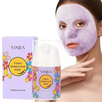 50 г Huanjing Fun Bubble Mud Mask Blackhead Acne Oil Control Deep Cleansing Pores Shrinking Mask 50g