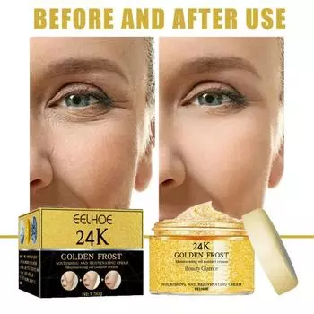 50 г/кор. Многофункциональный гель Fine Line для придания блеска, нежный крем для контроля жирности 24 К Golden Frost для женщин 50g