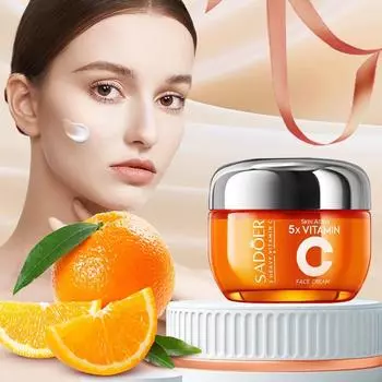 50 г крема для лица с витамином С. Глубоко питательный и увлажняющий крем для лица - подтягивает и осветляет кожу, придавая ей более молодой вид 50g