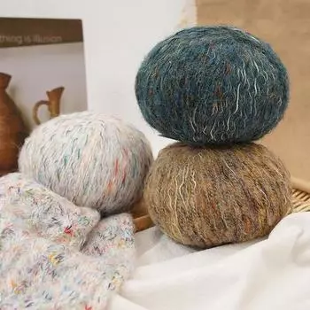 50 г/моток цветная пряжа альпака хлопковая смесовая пряжа фейерверк альпака пряжа для плетения своими руками верблюд 40% шерстяная пряжа крючок для вязания