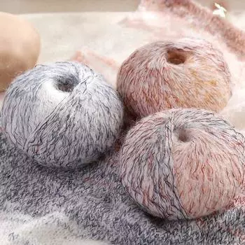 50 г/моток мохеровая мохеровая нить подходит для свитеров шарфов градиентная нить из кобыльего меха детская пряжа для свитеров