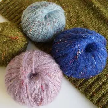 50 г/моток мохеровая пряжа градиент плюшевая мягкая теплая детская шерстяная пряжа для вязания крючком нить для ручного вязания свитера шарфа шапки материал своими руками