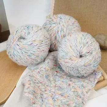 50 г/моток мохеровая шерстяная пряжа подходит для свитеров шарфов фейерверков пряжа альпака крючок для вязания