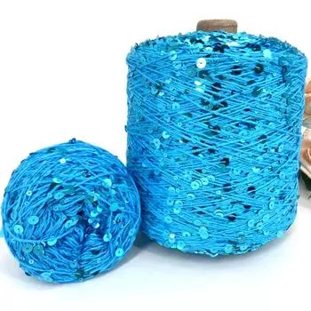 50 г/моток пряжа с пайетками пряжа Ice Silk кукольная вязаная трикотажная хлопковая пряжа