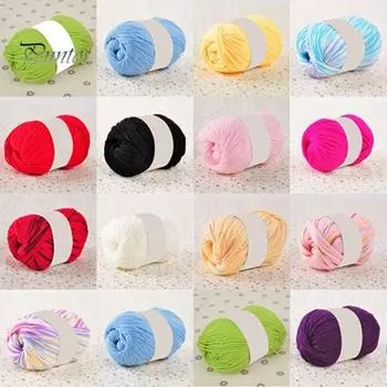 50 г мягкая удобная сплошная цветная шерстяная пряжа DIY ручное вязание тканая крючком нить