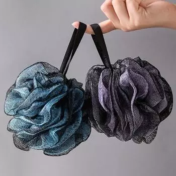 50 г неароматизированной мягко отшелушивающей мочалки для мужчин и женщин - Мягкая мочалка с пеной для ванны и сетчатой подушкой - Отличный подарок для семьи и друзей 20g красный